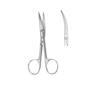 Nożyczki chirurgiczne odgięte O/O - 145 mm B|BRAUN