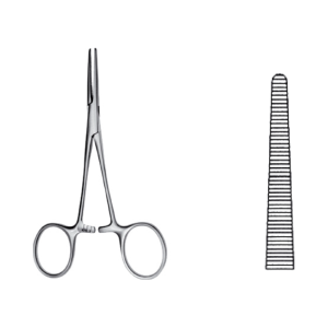 Kleszczyki naczyniowe proste PEAN 140 mm B|BRAUN