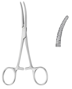 Kleszczyki naczyniowe odgięte PEAN 140 mm B|BRAUN Aesculap CHIFA