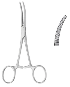 Kleszczyki naczyniowe odgięte PEAN 140 mm  B|BRAUN