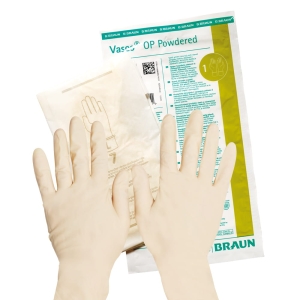 Rękawice lateksowe sterylne pudrowane VASCO OP PROTECT® B|BRAUN
