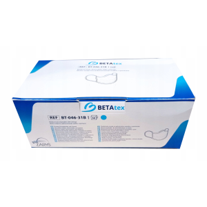 Maska ochronna 3-warstwowa niebieska jednorazowa ZARYS - 50 sztuk 