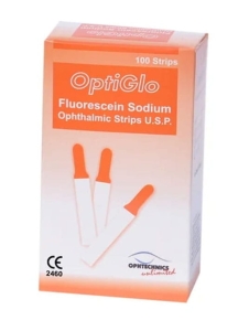 Paski fluorescencyjne medyczne do diagnostyki okulistycznej 100 szt.  