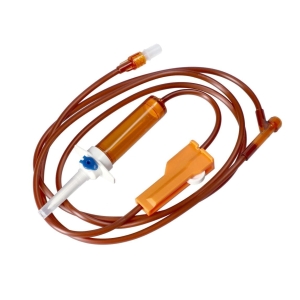 Przyrząd do przetaczania płynów bursztynowy easyFLOW IS AMBER