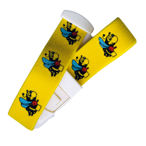 Staza żółta w pszczółki