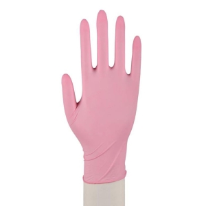 Rękawice nitrylowe kolorowe różowe easyCARE pink ZARYS