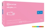 Rękawice nitrylowe kolorowe różowe nitrylex® pink MERCATOR MEDIAL