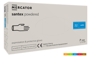 Rękawice lateksowe pudrowane santex® powdered MERCATOR MEDICAL