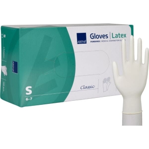 Rękawice lateksowe pudrowane latex ABENA